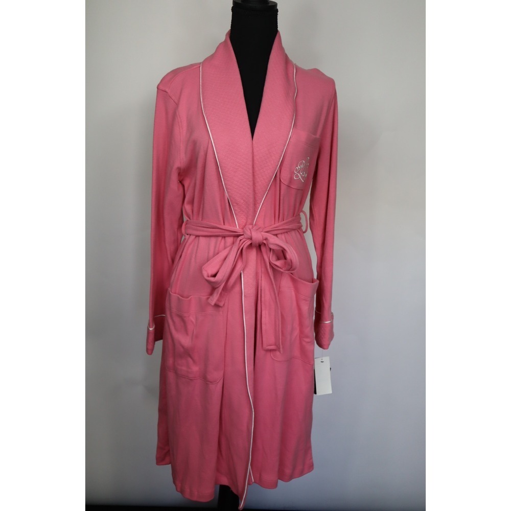 Ralph Lauren Women's Pink Wrap Robe Size Small